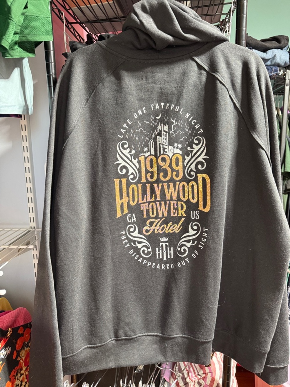 Disney tower of terror zip up